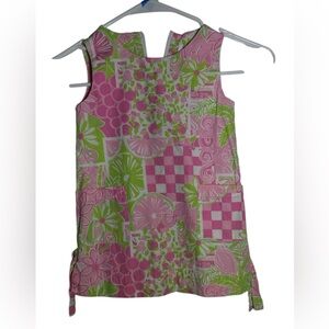 Lilly Pulitzer Pink and Green Floral Dress